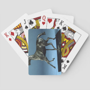 Baraja De Cartas Caballo trotando (bronce)