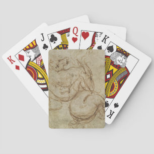 Baraja De Cartas Caballo y Cavalier (pluma y tinta sobre papel)