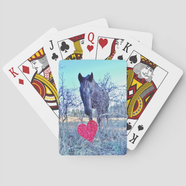 Baraja De Cartas Caballo y corazón (Reverso)