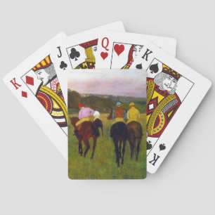 Baraja De Cartas Caballos de carreras Edgar Degas en Longchamp