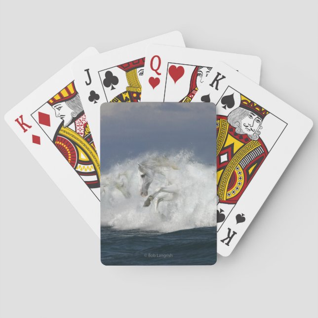 Baraja De Cartas Caballos de fantasía: Mar (Reverso)