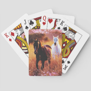 Baraja De Cartas Caballos de Galloping de los países occidentales d