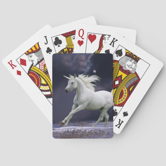 Baraja De Cartas Caballos de la fantasía: Unicornio (Reverso)