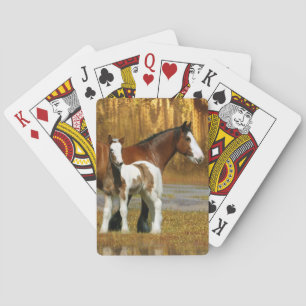 Baraja De Cartas Caballos de la fantasía: Yegua y potro