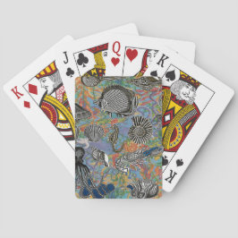 Baraja De Cartas Caballos de mar y vida marina