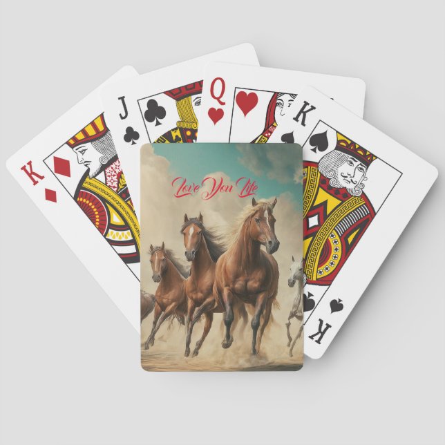 Baraja De Cartas Caballos fuertes (Reverso)