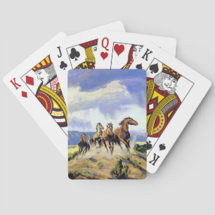 Baraja De Cartas “Caballos salvajes de Nevada” de Carl Oscar Borg