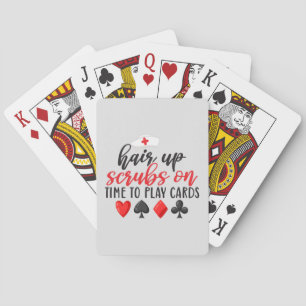 Baraja De Cartas Cabello Arriba Uniformes Puesta A Tiempo Para Juga