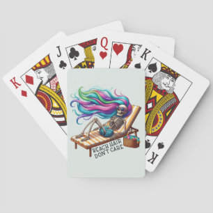 Baraja De Cartas Cabello de playa no importa - Skeleton