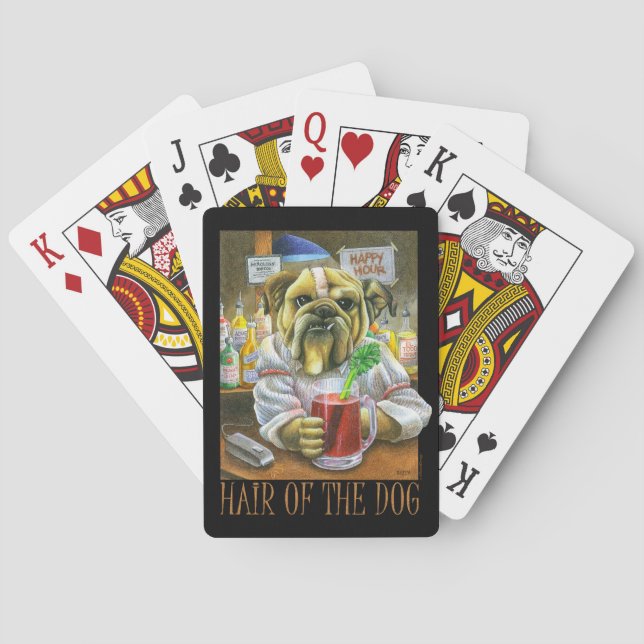 Baraja De Cartas Cabello del perro (Ayuda de resaca) (Reverso)