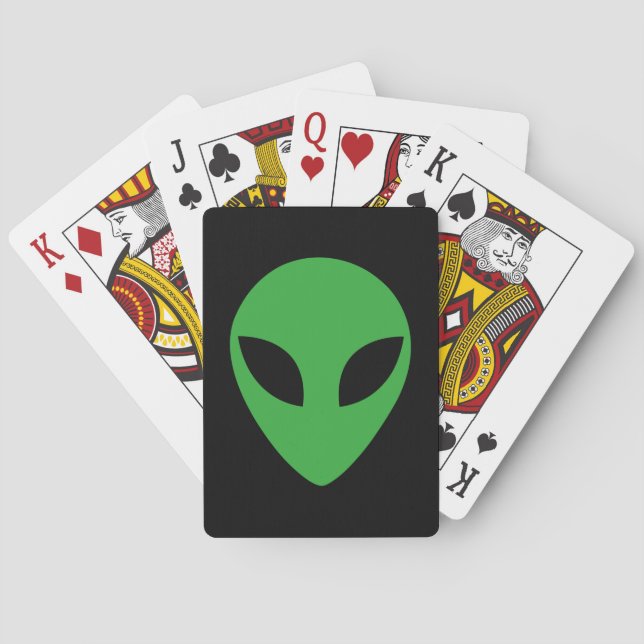 Baraja De Cartas Cabeza Alien (Reverso)