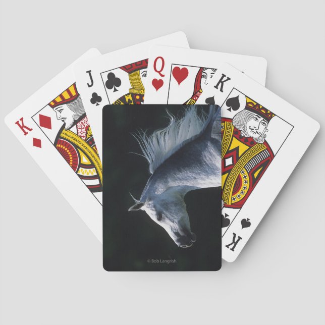 Baraja De Cartas Cabeza árabe de caballo 2 (Reverso)