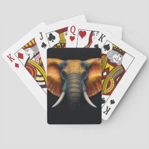 Baraja De Cartas Cabeza de elefante africano