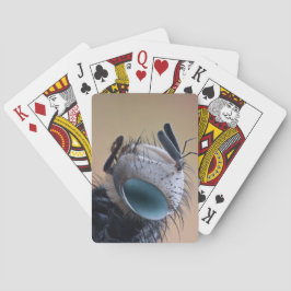 Baraja De Cartas Cabeza de insecto en primer plano