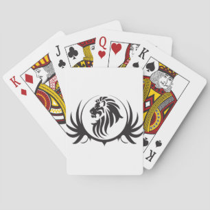 Baraja De Cartas Cabeza de leones negros