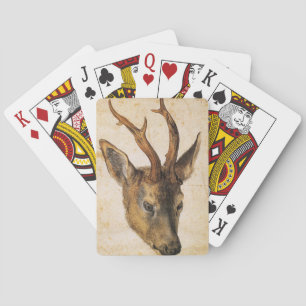 Baraja De Cartas Cabeza de un Stag (Animal salvaje) (por Albrecht D