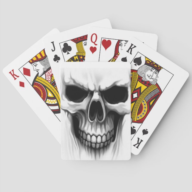 Baraja De Cartas cabeza del cráneo (Reverso)