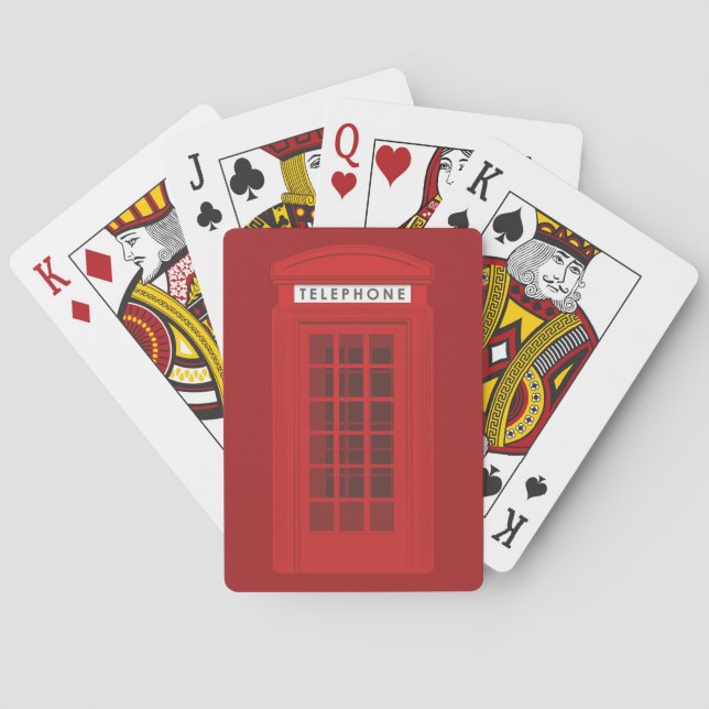 Baraja De Cartas Cabina Telefónica (Reverso)
