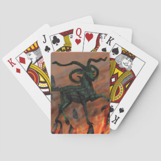 Baraja De Cartas Cabrá Demonio Verde de Cuatro Cuernos en el Infier