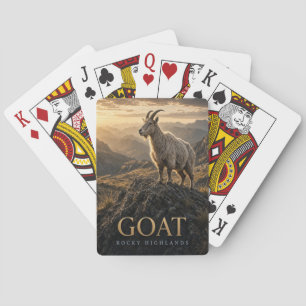 Baraja De Cartas Cabra Fauna de las Tierras Altas Rocosas ANIMAL