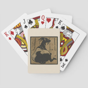 Baraja De Cartas Cabra - Ilustracion cuadrado de animales