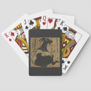 Baraja De Cartas Cabra - Ilustracion cuadrado de animales