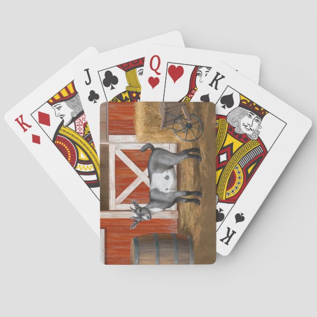 Baraja De Cartas Cabra manchada de gris suave (Reverso)