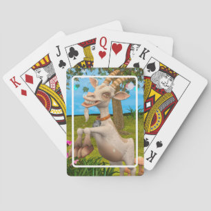 Baraja De Cartas Cabrito de dibujos animados divertidos arte de jar