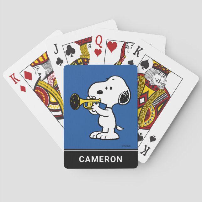 Baraja De Cartas Cacahuetes | Tarjeta de reproducción de trompeta S (Reverso)