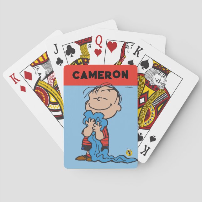 Baraja De Cartas Cacahuetes | Tarjetas de juego Linus Blanket Smile (Reverso)