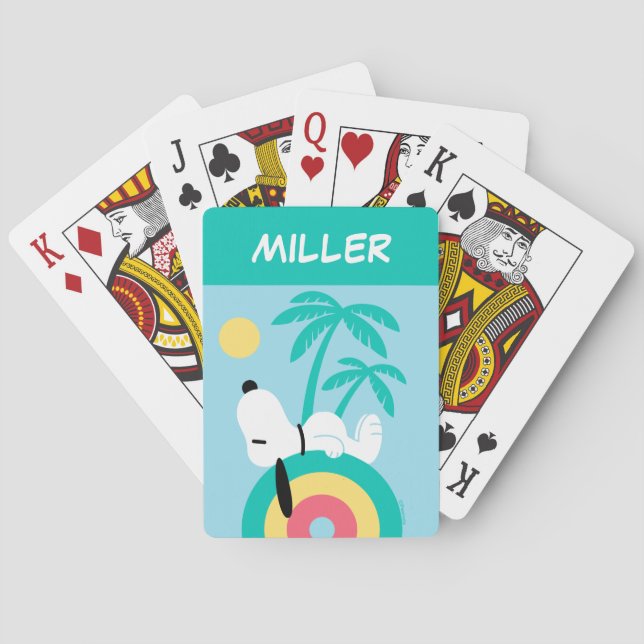 Baraja De Cartas Cacahuetes | Tarjetas de juego Snoopy Deco Dreo (Reverso)