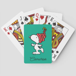 Baraja De Cartas Cacahuetes Tarjetas de reproducción Snoopy Winte