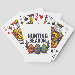 Baraja De Cartas Cacería en temporada de caza Semana Santa Huevos d