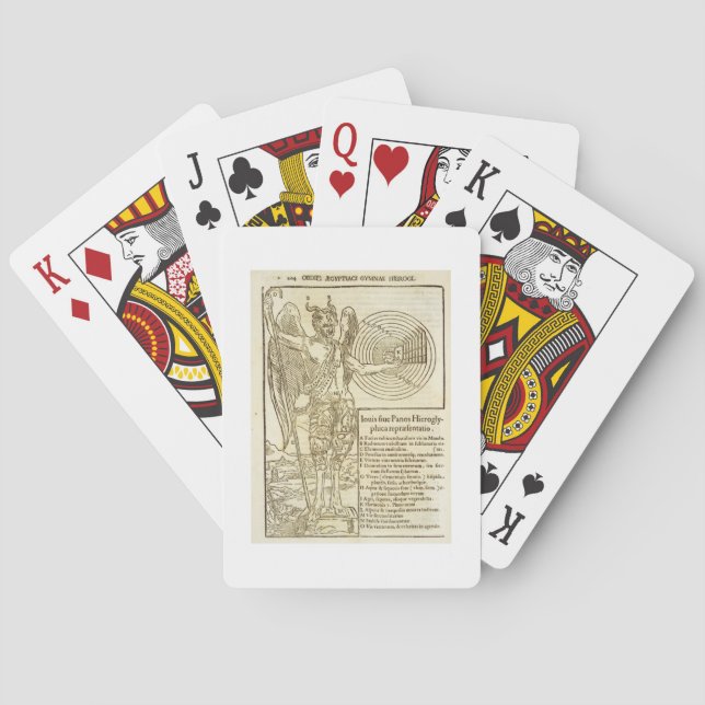 Baraja De Cartas Cacerola, dios universal, y los elementos él (Reverso)