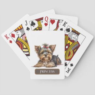 Baraja De Cartas Cachorro Terrier Dulce Personalizado