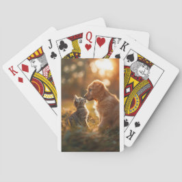 Baraja De Cartas Cachorros y amigos gatitos