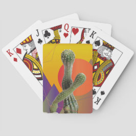 Baraja De Cartas Cactus, coloridas tarjetas de juego clásicas de ar