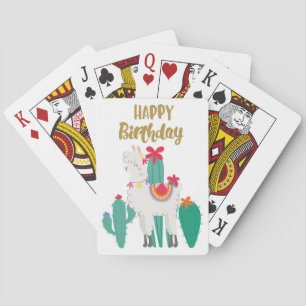 Baraja De Cartas Cactus Happy Birthday