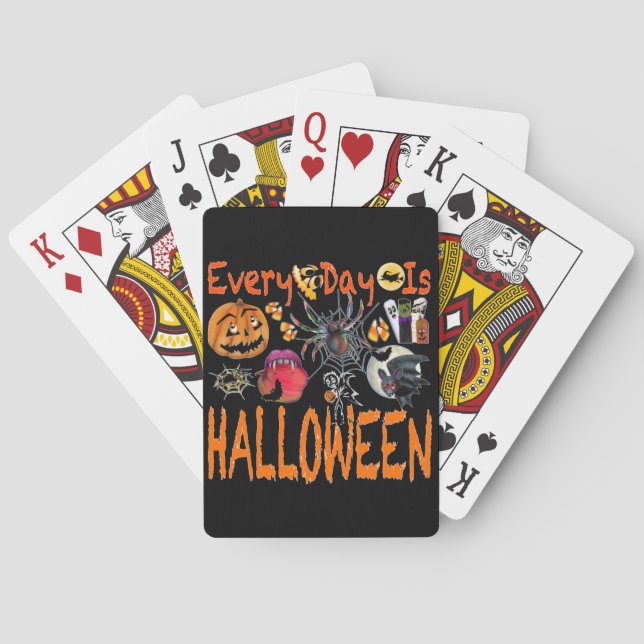 Baraja De Cartas Cada día es Halloween (Reverso)