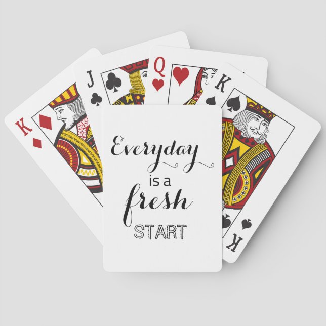 Baraja De Cartas Cada día es un nuevo comienzo (Reverso)