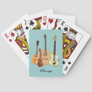 Baraja De Cartas Cadenas-Cuatro instrumentos