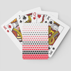 Baraja De Cartas Cadmio Rojo y Lunares Negros