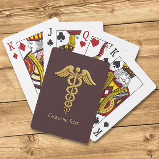 Baraja De Cartas Caduceus dorado