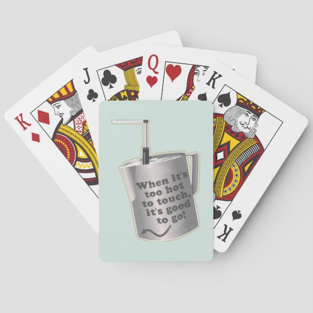 Baraja De Cartas Café Barista leche leche caliente jugo (Reverso)