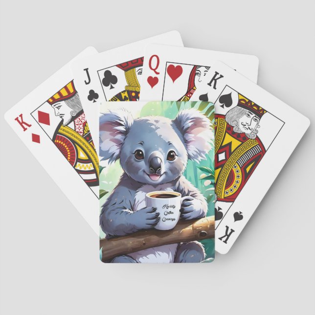 Baraja De Cartas Café Cozy Jungle Koala (Reverso)