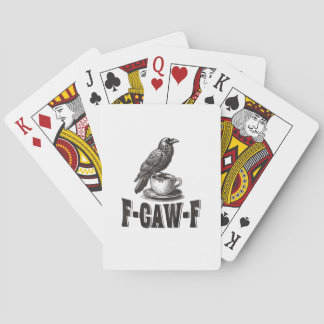 Baraja De Cartas Café Cuervo F-Caw-F Divertido Humor de Adultos