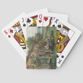 Baraja De Cartas Café en el jardín (paisaje francés)