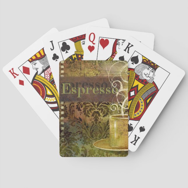Baraja De Cartas Café express (Reverso)