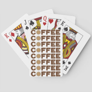 Baraja De Cartas Café hecho de frijoles de café y bebidas