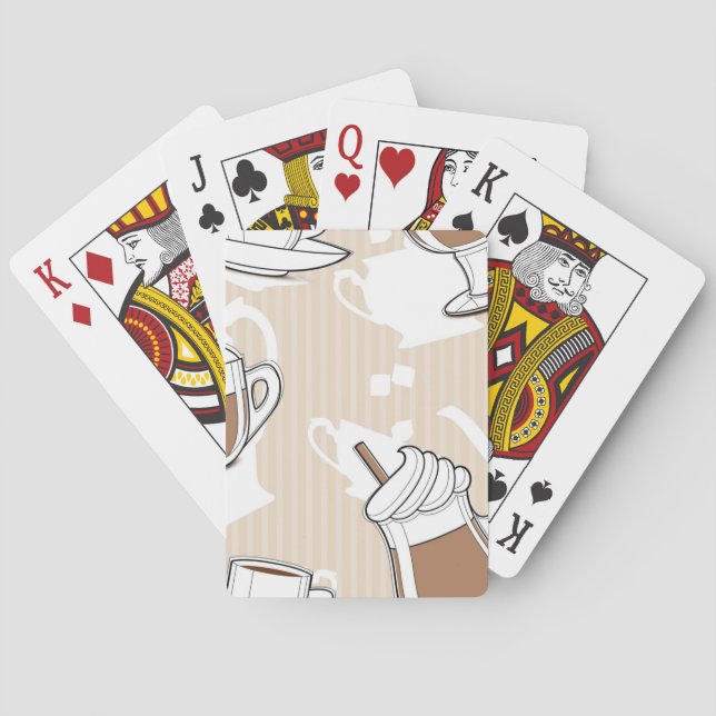 Baraja De Cartas Café, modelo dulce (Reverso)